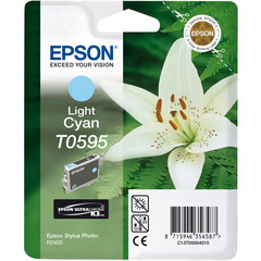 Originální inkoust Epson T0595 (C13T05954010), světle azurový