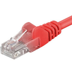 PremiumCord Patch kabel UTP, cat.5e, 10m, červený