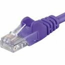PremiumCord Patch kabel UTP, cat.5e, 3m, fialový