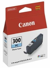 Originální inkoust Canon PFI-300PC, (4197C001), foto azurový