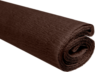Krepový papír tmavě hnědý 50 cm x 200 cm 28g/m2