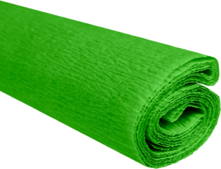 Krepový papír světle zelený 50 cm x 200 cm 28g/m2