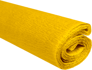 Krepový papír žlutý 50 cm x 200 cm 28g/m2