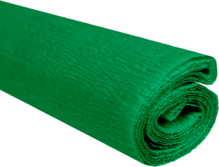 Krepový papír zelený 50 cm x 200 cm 28g/m2
