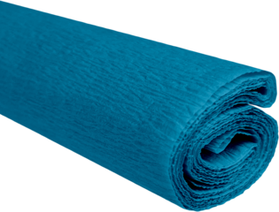 Krepový papír tyrkysově modrý 50 cm x 200 cm 28g/m2