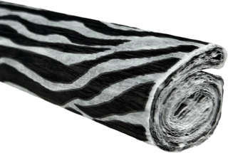 Krepový papír zebra 50 cm x 200 cm 28g/m2