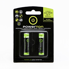 Powerton, nabíjecí baterie AAA baterie, 1.2V, 2ks