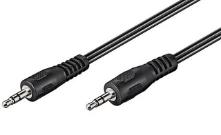 PremiumCord kabel Jack 3,5mm, M/M, 2m, černý, KJACKMM2