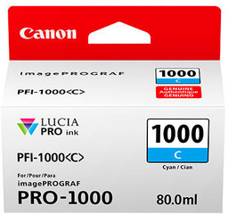 Originální inkoust Canon PFI-1000 C (0547C001), azurový