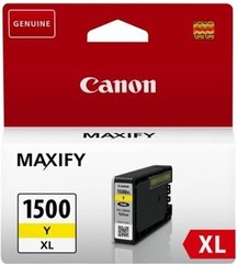 Originální inkoust Canon PGI-1500YXL (9195B001), žlutý, 12 ml.