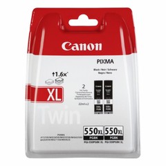Originální inkoust Canon PGI-550PGBKXL (6431B005), pigmentová černá, 2 x 22 ml.