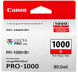 Originální inkoust Canon PFI-1000 R (0554C001), červený