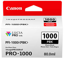 Originální inkoust Canon PFI-1000 PBK (0546C001), foto černý