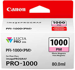 Originální inkoust Canon PFI-1000 PM (0551C001), foto purpurová