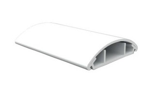 LO 50 HD - Lišta oblá bílá, 2m