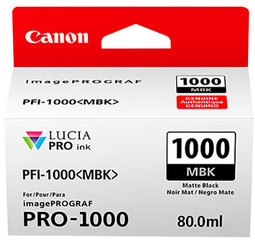 Originální inkoust Canon PFI-1000 MBK (0545C001), matně černý