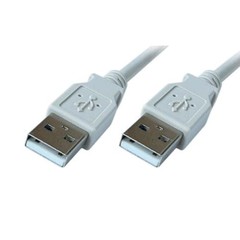 PremiumCord USB 2.0 kabel propojovací, A-A, 3m, šedý, KU2AA3