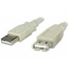 PremiumCord USB 2.0 kabel prodlužovací, A-A, 0,5m, šedý, KUPAA05