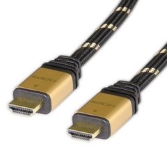 Roline 11.04.5561 Gold propojovací HDMI 1.4 kabel, 2x stíněný, 1m, pozlacené koncovky