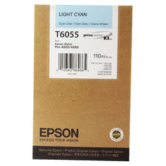 Originální inkoust Epson T6055 (C13T605500), světle azurový