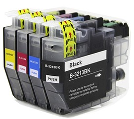 Kompatibilní inkousty s Brother LC-3213 / LC-3211 černý, modrý, červený a žlutý