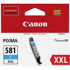 Originální inkoust Canon CLI-581XXLC (1995C001), azurový, 11,7 ml.