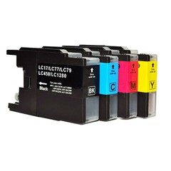 Kompatibilní inkousty s Brother LC-1220/1240/1280 černý, azurový, purpurový a žlutý
