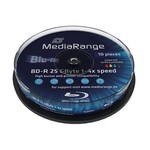 MediaRange BD-R 4x, 25GB, Printable, 10 ks, spindle