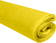 Krepový papír citronový 50 cm x 200 cm 28g/m2